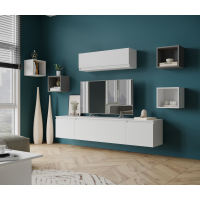 Гостиная Мэнкс Тумба ТВ МГТ-2 белый