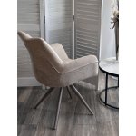 Стул МАРК 360 град., цвет B-03/LOTOS-03 бежевый, велюр / латте каркас М-City