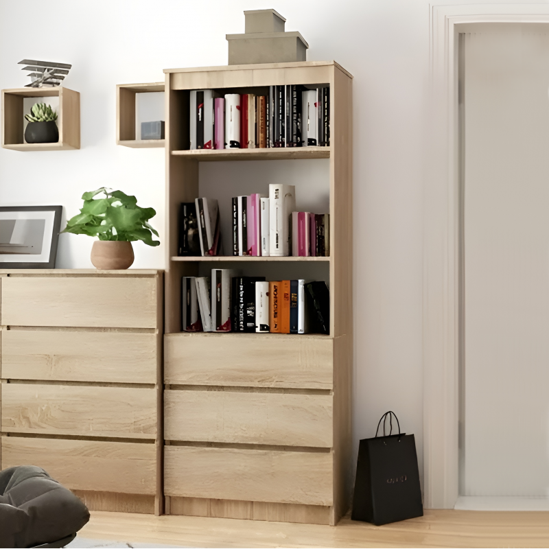 Стеллаж Сура (3 ящ)  600х2100х320 Сонома