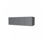 Антресоль Фиеста 1332х400х500 (Графит/Графит Софт)