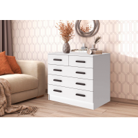 Комод Бостон 810*800*500 с 3+2 ящика (Белый)