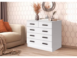 Комод Бостон 810*800*500 с 3+2 ящика (Белый)