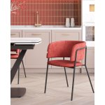 Кресло Нэлли New буклированный велюр терракотовый