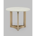 Журнальный столик Кассия 60*60 см светлая керамика