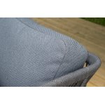 "Лугано" лаунж-зона 5-местная плетеная из роупа (веревки), каркас алюминиевый темно-серый, роуп темно-серый