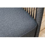 "Лугано" лаунж-зона 5-местная плетеная из роупа (веревки), каркас алюминиевый темно-серый, роуп темно-серый