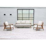 "Копенгаген" лаунж-зона 5-местная плетеная из роупа, каркас тик, цвет бежевый "Копенгаген" лаунж-зона 5-местная плетеная из роупа, каркас тик, цвет бежевый