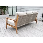 "Копенгаген" лаунж-зона 5-местная плетеная из роупа, каркас тик, цвет бежевый "Копенгаген" лаунж-зона 5-местная плетеная из роупа, каркас тик, цвет бежевый