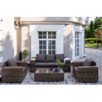 "Палермо" лаунж-зона из искусственного ротанга, цвет соломенный "Палермо" лаунж-зона из искусственного ротанга, цвет соломенный
