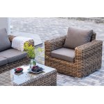 "Палермо" лаунж-зона из искусственного ротанга, цвет соломенный "Палермо" лаунж-зона из искусственного ротанга, цвет соломенный