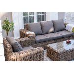 "Палермо" лаунж-зона из искусственного ротанга, цвет соломенный "Палермо" лаунж-зона из искусственного ротанга, цвет соломенный