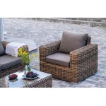 "Палермо" лаунж-зона из искусственного ротанга, цвет соломенный "Палермо" лаунж-зона из искусственного ротанга, цвет соломенный