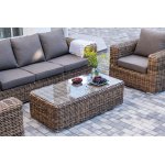 "Палермо" лаунж-зона из искусственного ротанга, цвет соломенный "Палермо" лаунж-зона из искусственного ротанга, цвет соломенный