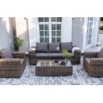 "Палермо" лаунж-зона из искусственного ротанга, цвет соломенный "Палермо" лаунж-зона из искусственного ротанга, цвет соломенный