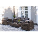 "Палермо" лаунж-зона из искусственного ротанга, цвет соломенный "Палермо" лаунж-зона из искусственного ротанга, цвет соломенный