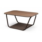 "Гранада" журнальный стол 90х60см из HPL, цвет "дуб"