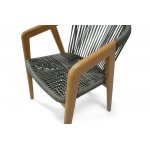 "Будапешт" стул из искусственного ротанга, цвет темно-серый