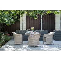 "Фредо" обеденная группа плетеная, цвет бежевый