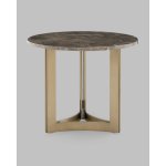 Журнальный столик Кассия 60*60 см темная керамика