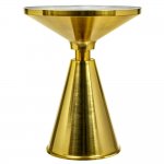 Кофейный столик Atlant диам.45см x 54см, золотой, металл, керамика Кофейный столик Atlant диам.45см x 54см, золотой, металл, керамика