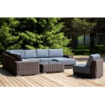 "Капри" трансформирующаяся лаунж-зона из искусственного ротанга, цвет коричневый