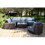 "Капри" трансформирующаяся лаунж-зона из искусственного ротанга, цвет коричневый