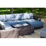 "Капри" трансформирующаяся лаунж-зона из искусственного ротанга, цвет коричневый