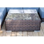 "Капри" трансформирующаяся лаунж-зона из искусственного ротанга, цвет коричневый
