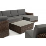 "Капри" трансформирующаяся лаунж-зона из искусственного ротанга, цвет коричневый