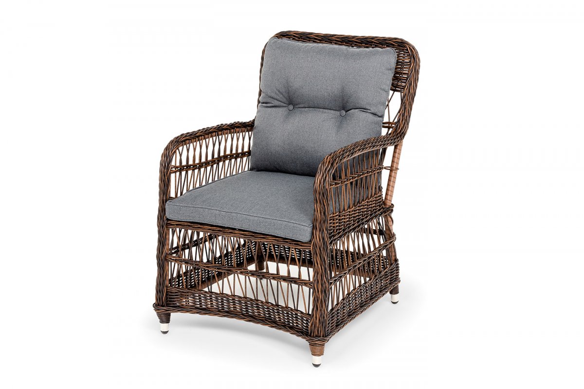 "Цесена" кресло плетеное из искусственного ротанга, цвет коричневый "Цесена" кресло плетеное из искусственного ротанга, цвет коричневый