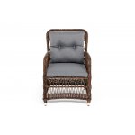 "Цесена" кресло плетеное из искусственного ротанга, цвет коричневый "Цесена" кресло плетеное из искусственного ротанга, цвет коричневый