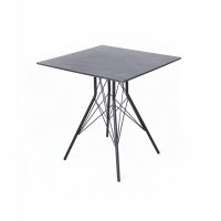"Конте" интерьерный стол из HPL 70x70см, цвет "серый гранит"