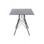 "Конте" интерьерный стол из HPL 70x70см, цвет "серый гранит"