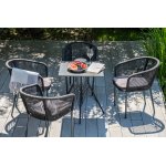 "Конте" интерьерный стол из HPL 70x70см, цвет "серый гранит"