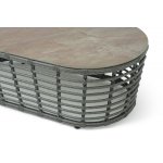 "Валенсия" журнальный столик из искусственного ротанга, цвет серый