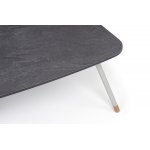 "Верона" журнальный стол из HPL 120х65, H40, каркас светло-серый (RAL 7035) муар, цвет столешницы "серый гранит"