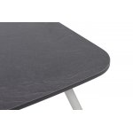 "Верона" журнальный стол из HPL 120х65, H40, каркас светло-серый (RAL 7035) муар, цвет столешницы "серый гранит"