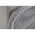 "Канны" угловой модуль плетеный из роупа, каркас алюминий белый муар, роуп светло-серый круглый, ткань светло-серая "Канны" угловой модуль плетеный из роупа, каркас алюминий белый муар, роуп светло-серый круглый, ткань светло-серая