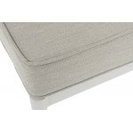 "Касабланка" угловой модуль плетеный из роупа, каркас алюминий светло-серый (RAL7035) муар, роуп серо-коричневый 23мм, ткань бежевая 15052