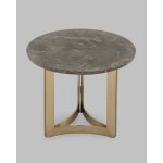 Журнальный столик Кассия 60*60 см темная керамика