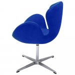 Кресло SWAN STYLE CHAIR синий, искусственная замша Кресло SWAN STYLE CHAIR синий, искусственная замша