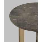 Журнальный столик Кассия 60*60 см темная керамика