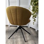 Стул ASTRA 360 град. поворот Желтый Sonic 68 ткань / 7525-132 велюр / черный каркас, ®DISAUR