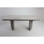 Стол ПУАНТО 200  BRECHA CREMA ELEGANCE, керамика / Латте каркас М-City