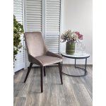 Стул CRISTIAN Future-009 латте, велюр / орех, ®DISAUR