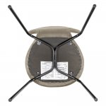 Комплект из 2-х стульев Seven Style латте велюр с чёрными ножками