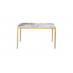 Стол обеденный Камео DT-3001B, 140х80х75 см, белый мрамор (Пандора)