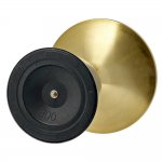 Кофейный столик Secret диам.40см x 54см, серый мрамор, металл, керамика