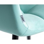 Набор 4 шт Стул обеденный DOBRIN CHILLY, Мятный Holland 50, основание черное