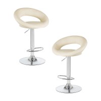 Набор 2 шт Стул барный DOBRIN MIRA, кремовый